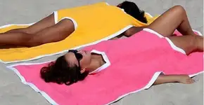 Towelkini, um híbrido de maiô e toalha, custa U$ 199