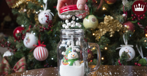 Aprenda a fazer um pote de globo de neve comestível