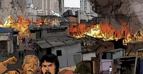 Quadrinhos sobre os incêndios nas favelas de SP