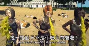 Animação satiriza jogos olímpicos do Rio com atletas remando no esgoto, vômitos e poluição