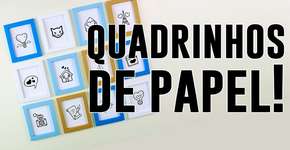 Aprenda a fazer molduras de quadros baratinhas usando papel