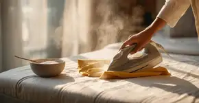 Manchas amarelas do colchão somem quando você usa ferro quente com essa mistura