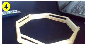 Faça você mesmo um lustre reutilizando palitos de sorvete