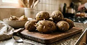 Os chefs concordam: “Batatas com brotos são seguras, mas têm um sabor mais amargo.”