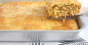 Torta de frango com requeijão com massa fofinha
