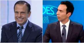 César Tralli se irrita com torcedores de João Doria na Globo