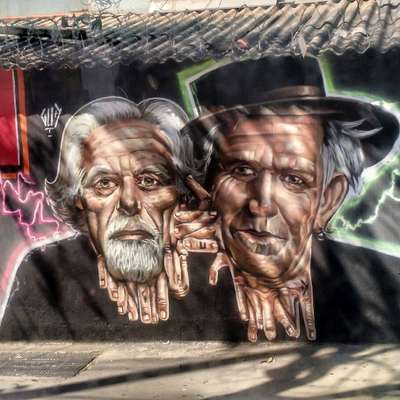 Graffiti na Avenida Amazonas, clicado por Mayara Avlis Rocha