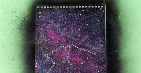 Aprenda a customizar um caderno com sua constelação favorita