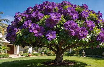 Secondary news: Uma árvore perene com flores roxas. É fácil de cuidar e as flores são lindas. Algumas variedades são perfumadas