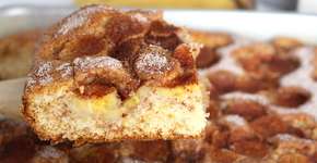 Bolo de banana com canela bem fofinho e gostoso