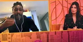 Cara de nojo da Fátima Bernardes ao ver catarro do Dodô vira meme