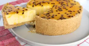 Receita de torta de maracujá que não vai ao forno