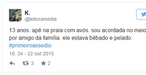 Mulheres compartilham relatos da primeira vez que sofreram assédio sexual