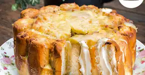 Faça para os amigos: torta de bisnaguinha com requeijão