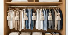 Nas casas mais organizadas o guarda-roupa não tem mofo porque usam giz de lousa para absorver a umidade