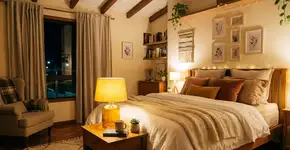 Aprenda a usar iluminação quente no quarto pra acabar com aquela luz branca que dá dor de cabeça e atrapalha o sono