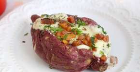 Barca de batata doce pronta em 10 minutos; veja a receita