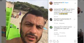 Ex-BBB Kleber Bambam filma mulher fazendo topless sem autorização dela