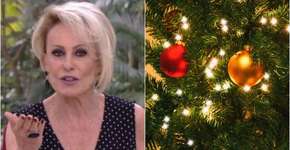 Ana Maria Braga mostra árvore de Natal com enfeites inusitados