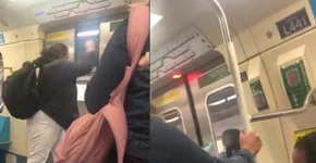 Mulher é enxotada do vagão do metrô após se negar a por máscara