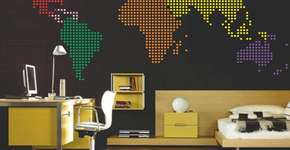 50 ideias para decorar com mapas