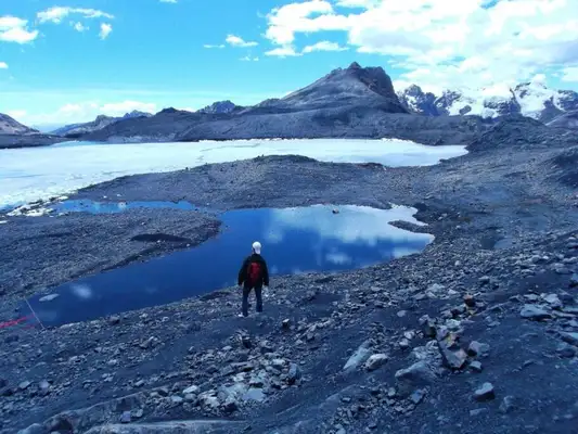 Vista para o Glaciar Pastoruri