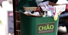 O lugar do lixo não é no chão