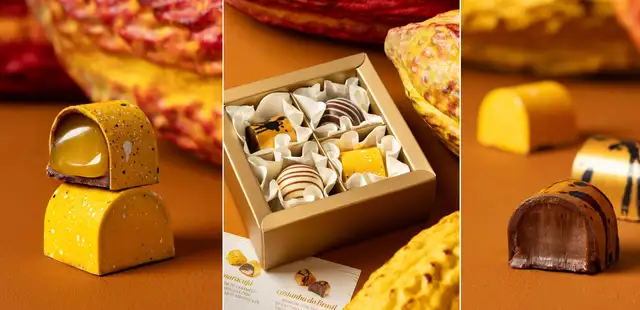 Pati Piva e Baianí lançam collab de bombons de chocolates com cacau e sabores do Brasil