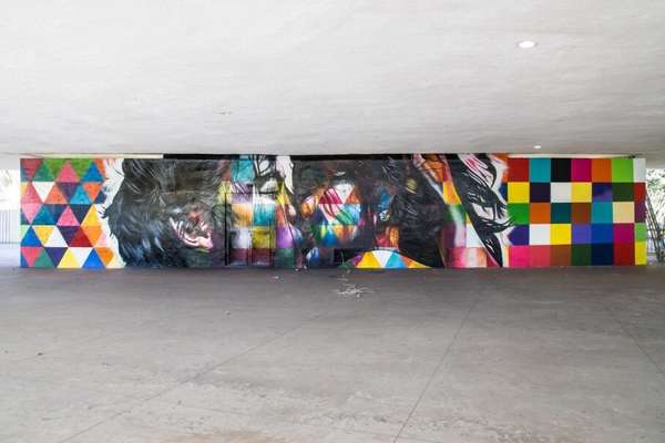 no Ibirapuera (por Eduardo Kobra)