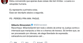 Por que Danilo Gentili me chama de decrépito, burro e estúpido