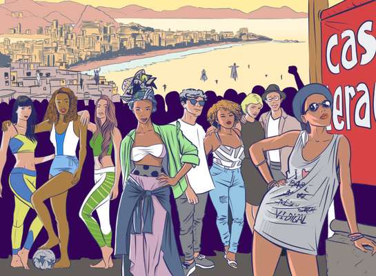 Arte sobre o projeto Casa Geração - Rio de Janeiro