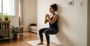 Você pode fortalecer as coxas sem agachamentos! O exercício “situação isométrica na parede” é ideal para iniciantes e tem menor probabilidade de causar lesões nos joelhos