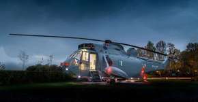 Helicóptero é transformado em ‘quarto’ de luxo na Escócia