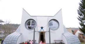 Die Katze: a escola em forma de gato