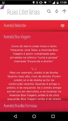 Aplicativo Ruas Literárias do Recife aproxima o espaço urbano à literatura pernambucana