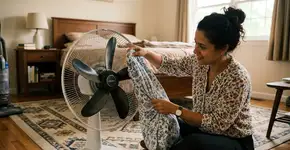 Como limpar um ventilador sem espalhar poeira pela casa toda?