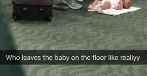 Entenda a história da mãe que deixou o bebê no chão do aeroporto