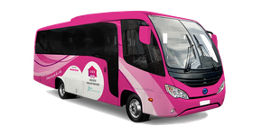 Ônibus rosa leva cursos e atividades contra o câncer de mama