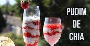Pudim de Chia com morango: saudável e delicioso