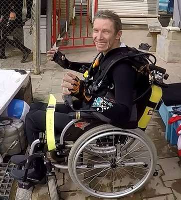 O mergulhador Igor Skikevich, de 51 anos