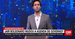 Na CNN, Caio Coppola passa mais de 5 minutos criticando Jair Bolsonaro