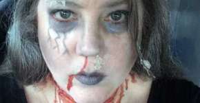 Mãe abusa na criatividade e faz fantasia aterrorizante