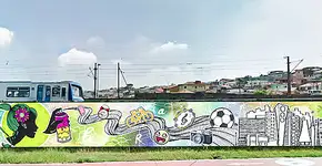 Radial Leste terá 4 km de graffiti para a Copa do Mundo