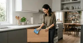 Pare de limpar seus armários assim! O erro comum que faz o laminado descolar e perder o brilho