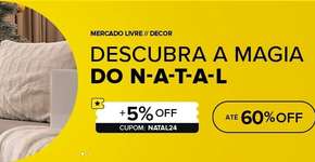 Natal com até 60% OFF: decore sua casa com árvores, guirlandas, presépios e mais!