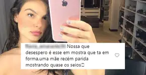 Isis Valverde é criticada por se exibir no Instagram após o parto