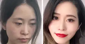 Blogueira surpreende com maquiagem feita apenas de alimentos