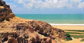 As falésias da praia do Gunga, em Alagoas