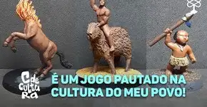 Focado na cultura indígena, artista cria miniaturas para jogo