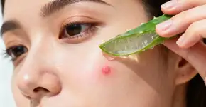 O truque simples com aloe vera que desincha espinhas em minutos
